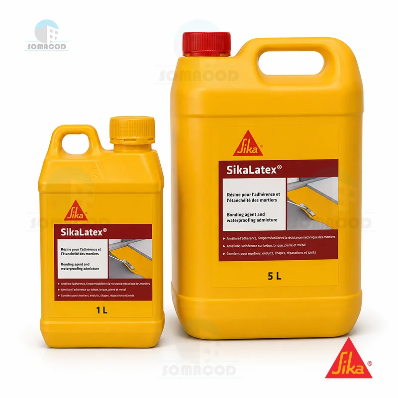 SikaLatex en Tunisie – Adjuvant d'adhérence et d'étanchéité | Somacod