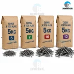 Clous à tête plate en Tunisie – Pointes acier 5 kg | Somacod