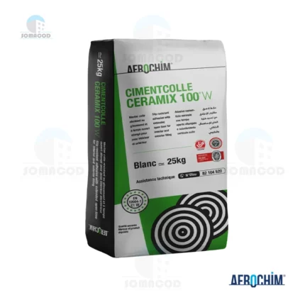 Ciment-colle CERAMIX 100W AFROCHIM 25 kg – Classe C1TE | Somacod Tunisie