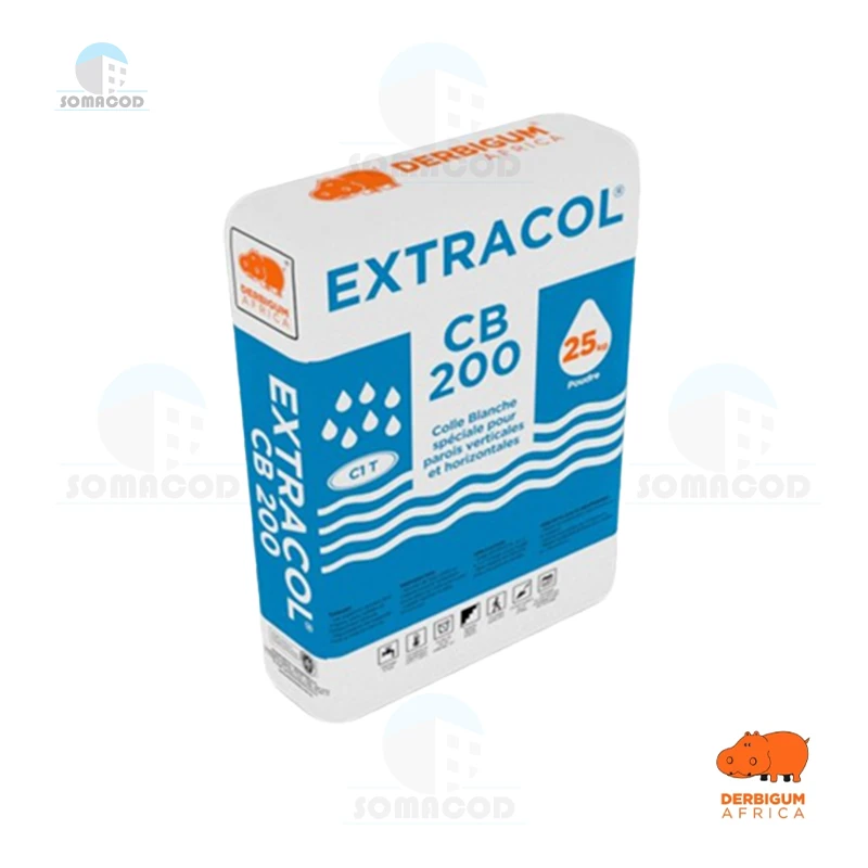 Extracol CB 200 DERBIGUM – Mortier-colle blanc C1TE | Somacod Tunisie